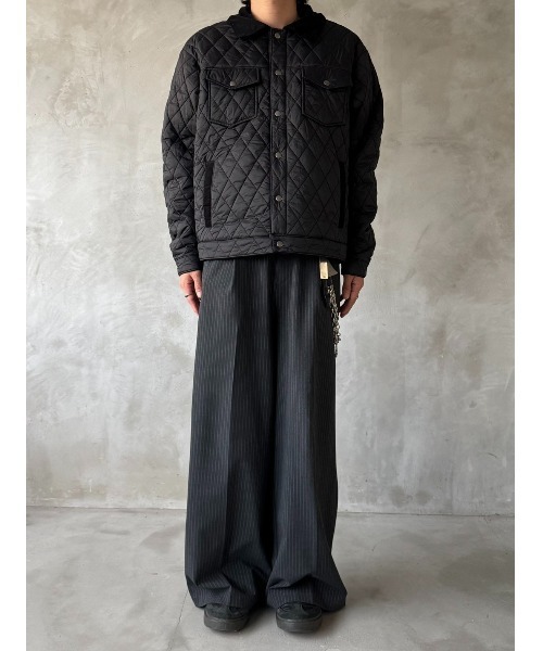 Regen Glanz（レーゲングランツ）の「reversible corduroy quilting jacket/リバーシブルコーデュロイキルティングジャケット（ブルゾン・メンズ・ブラック/ネイビー・SMALL/MEDIUM/LARGE）」の21枚目の写真