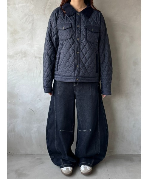 Regen Glanz（レーゲングランツ）の「reversible corduroy quilting jacket/リバーシブルコーデュロイキルティングジャケット（ブルゾン・メンズ・ブラック/ネイビー・SMALL/MEDIUM/LARGE）」の20枚目の写真