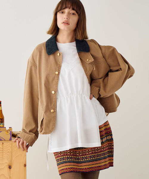 INSCRIRE(アンスクリア)の「INSCRIRE | レース キャミソール WOMEN(キャミソール・レディース・ホワイト・F)」の4枚目の写真