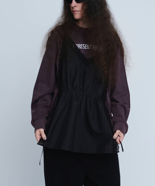 INSCRIRE(アンスクリア)の「INSCRIRE | レース キャミソール WOMEN(キャミソール・レディース・ホワイト・F)」の2枚目の写真