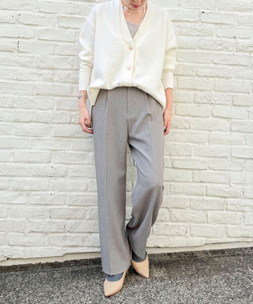 セール】ウォッシャブルウール調愛されセミワイドパンツ（その他パンツ