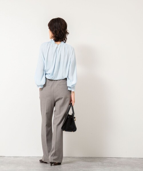 NOLLEY’S（ノーリーズ）の「ウォッシャブルウール調愛されセミワイドパンツ（その他パンツ・レディース・オフホワイト/ベビーピンク/ブラウン系その他3/ネイビー/グレー系その他3・40/38/36/34）」の21枚目の写真