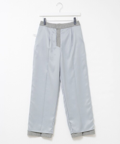 セール】ウォッシャブルウール調愛されセミワイドパンツ（その他パンツ