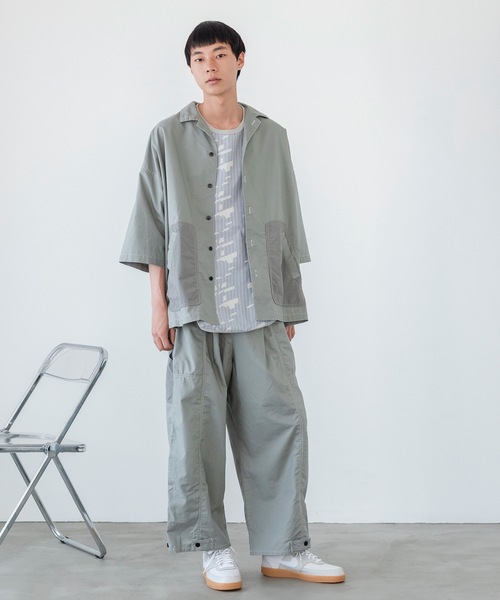 sneeuw（スニュウ）の「ワイドペインターパンツ（その他パンツ・レディース・グレー/ピンク・1/3）」の4枚目の写真