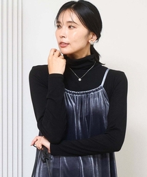 MK MICHEL KLEIN | ハイネックシアーカットソー/洗える(Tシャツ/カットソー)