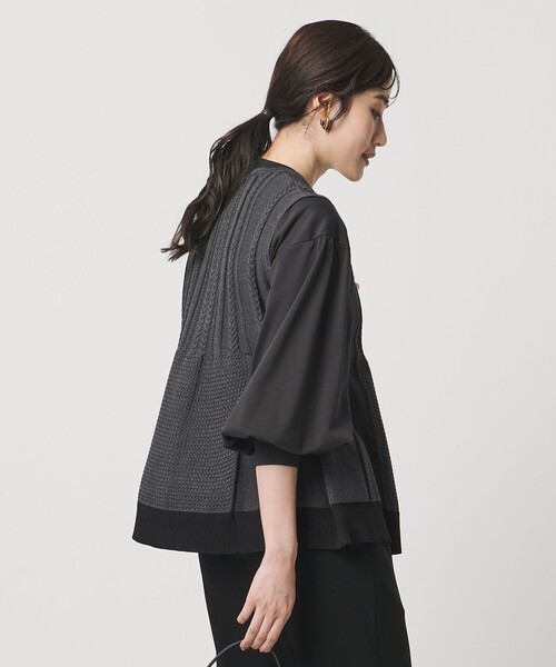 ⭐️かおり⭐️UNITED ARROWSツイード モールパイピング ベスト 2023AW / UNITED ARROWS / ツイード モールパイピング ベスト