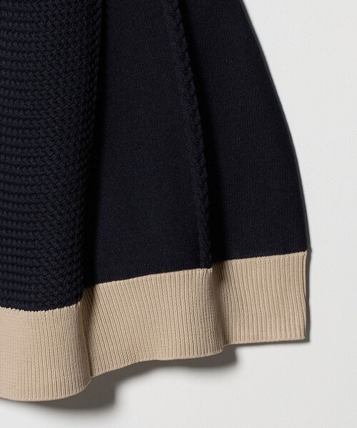 セール】ケーブル ペプラム ノースリーブ ニット ベスト