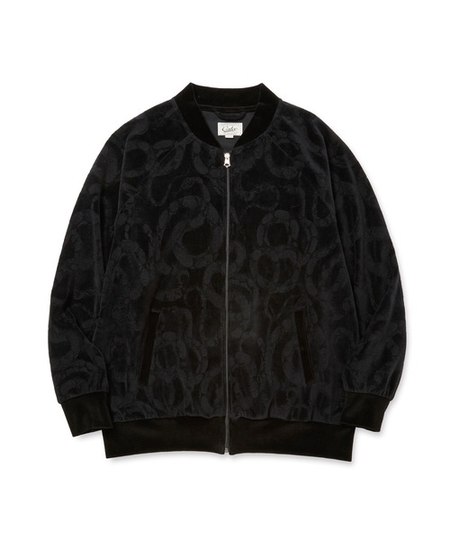 CALEE（キャリー）の「JQ VELOUR JACKET ＜SNAKE PATTERN＞（ブルゾン・メンズ・ブラック・MEDIUM/LARGE/X-LARGE/XX-LARGE）」の2枚目の写真