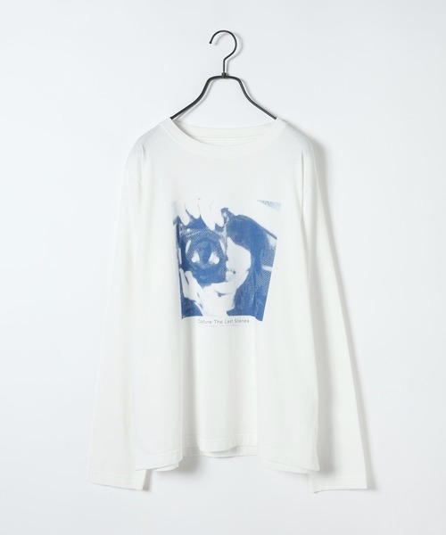 JEANASIS（ジーナシス）の「アソートレトログラフィックプリントロンTEE/608897（Tシャツ/カットソー・レディース・ダークグリーン/ホワイト×ブルー/ホワイト系その他・FREE）」の10枚目の写真