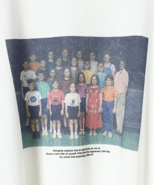 JEANASIS（ジーナシス）の「アソートレトログラフィックプリントロンTEE/608897（Tシャツ/カットソー・レディース・ダークグリーン/ホワイト×ブルー/ホワイト系その他・FREE）」の18枚目の写真