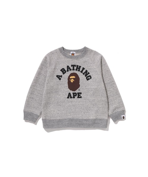 COLLEGE RELAXED FIT CREWNECK SWEATSHIRT（スウェット）｜A BATHING