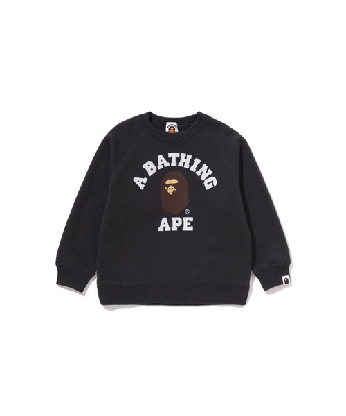 COLLEGE RELAXED FIT CREWNECK SWEATSHIRT（スウェット）｜A BATHING