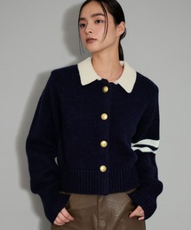 【新品未使用】SALON adam et rope' カーディガン ネイビー SALON adam et ropé(サロン アダム エ ロペ) / 【WEB限定