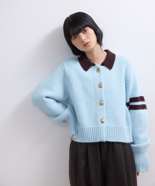 WEB限定】ポロニットカーディガン（カーディガン/ボレロ）｜ADAM