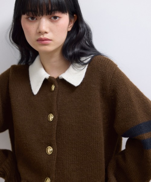 WEB限定】ポロニットカーディガン（カーディガン/ボレロ）｜ADAM ET
