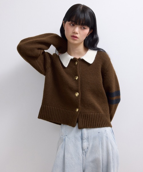 WEB限定】ポロニットカーディガン（カーディガン/ボレロ）｜ADAM ET