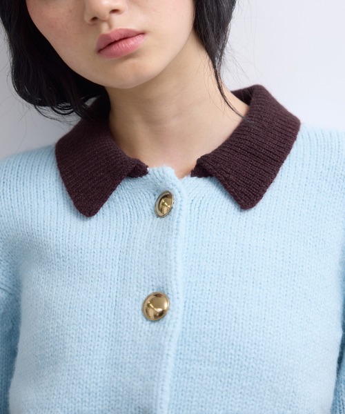 WEB限定】ポロニットカーディガン（カーディガン/ボレロ）｜ADAM ET