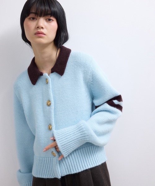 WEB限定】ポロニットカーディガン（カーディガン/ボレロ）｜ADAM ET