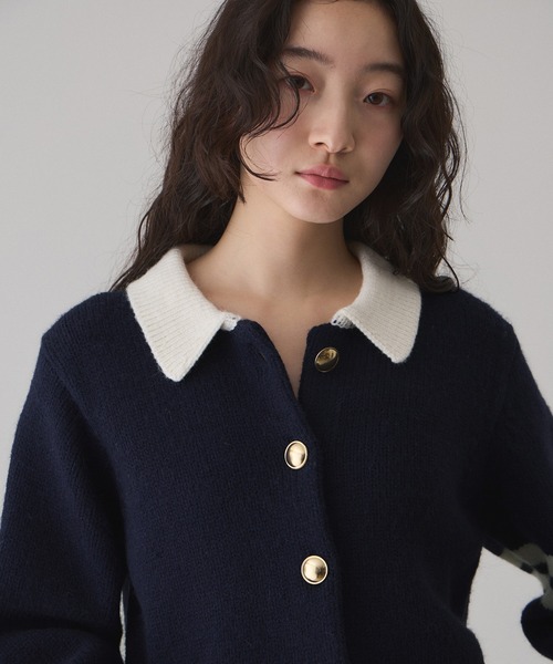 WEB限定】ポロニットカーディガン（カーディガン/ボレロ）｜ADAM ET