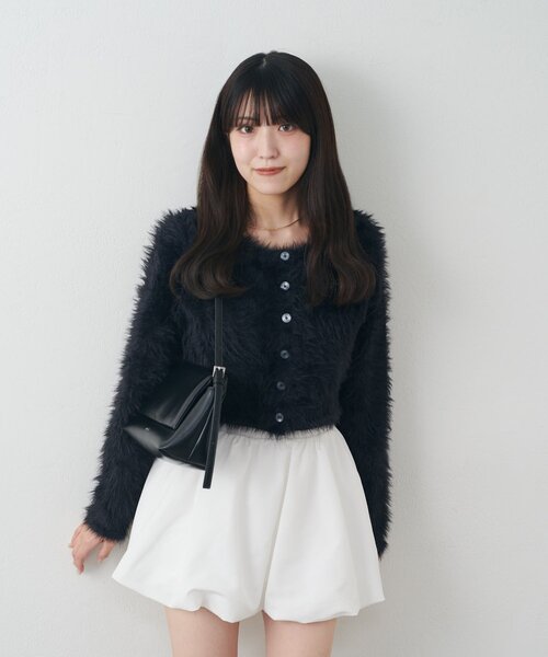 mline（エムライン）の「[mline]刺繍フェザーカーディガン（カーディガン/ボレロ・レディース・ピンク/グレー/ブラック/アイボリー・FREE）」の22枚目の写真