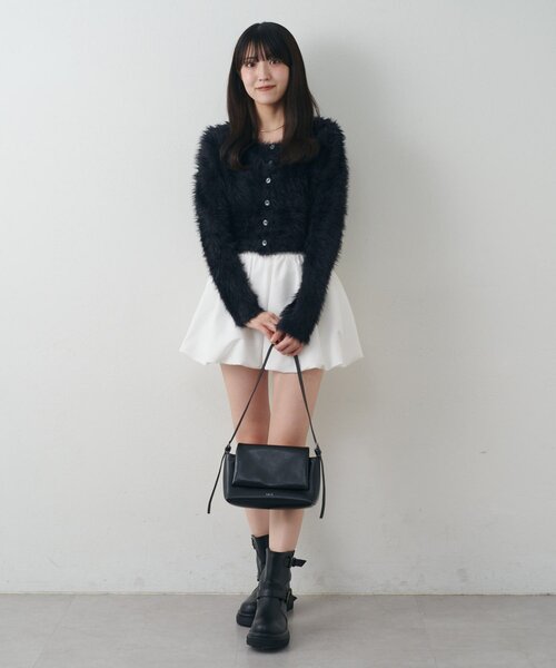 mline（エムライン）の「[mline]刺繍フェザーカーディガン（カーディガン/ボレロ・レディース・ピンク/グレー/ブラック/アイボリー・FREE）」の20枚目の写真