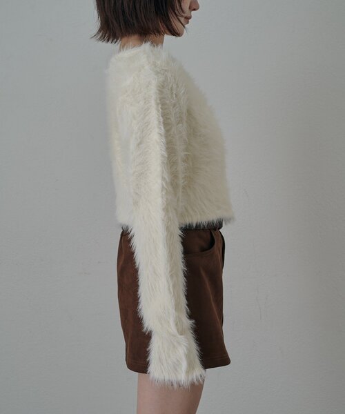 mline（エムライン）の「[mline]刺繍フェザーカーディガン（カーディガン/ボレロ・レディース・ピンク/グレー/ブラック/アイボリー・FREE）」の16枚目の写真