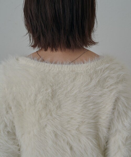 mline（エムライン）の「[mline]刺繍フェザーカーディガン（カーディガン/ボレロ・レディース・ピンク/グレー/ブラック/アイボリー・FREE）」の14枚目の写真