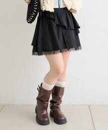w closet | アシメティアードミニスカート(スカート)