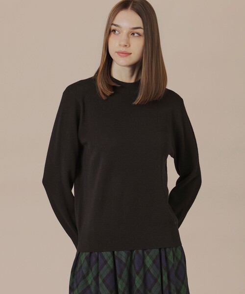 MACKINTOSH LONDON(マッキントッシュ ロンドン)の「ブリリアントスムースプルオーバー(ニット/セーター・レディース・ブラック/ライトブルー/グレー系その他・38)」の1枚目の写真