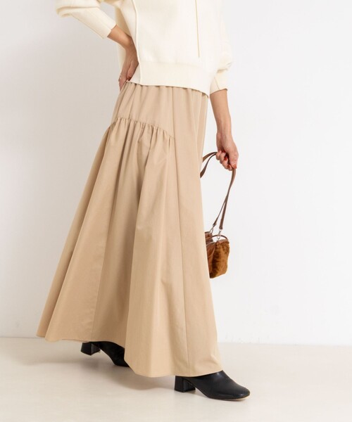 ウォッシャブルブロードサイドマルチWAYギャザースカート（スカート