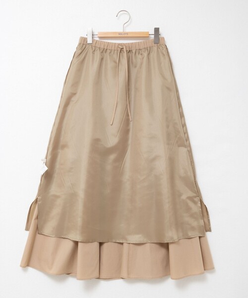 セール】ウォッシャブルブロードサイドマルチWAYギャザースカート