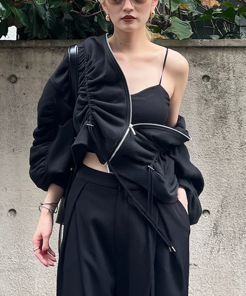 MIZUNO(ミズノ )の「Mizuno×Ameri CROPPED CAMISOLE TOPS(キャミソール・レディース・ブラウン/ブラック/クリーム・SMALL/MEDIUM/LARGE)」の2枚目の写真