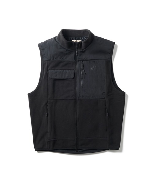 Snow Peak（スノーピーク）の「MofM Fleece Vest フリースベスト / SnowPeak × mountainofmoods（ベスト・メンズ・ブラック/グレイッシュベージュ・M/XL/L）」の17枚目の写真