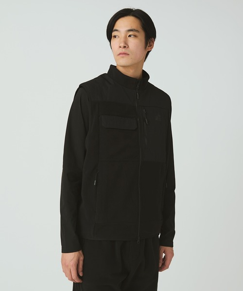 Snow Peak（スノーピーク）の「MofM Fleece Vest フリースベスト / SnowPeak × mountainofmoods（ベスト・メンズ・ブラック/グレイッシュベージュ・M/XL/L）」の8枚目の写真