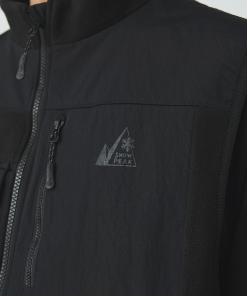 Snow Peak（スノーピーク）の「MofM Fleece Vest フリースベスト / SnowPeak × mountainofmoods（ベスト・メンズ・ブラック/グレイッシュベージュ・M/XL/L）」の13枚目の写真