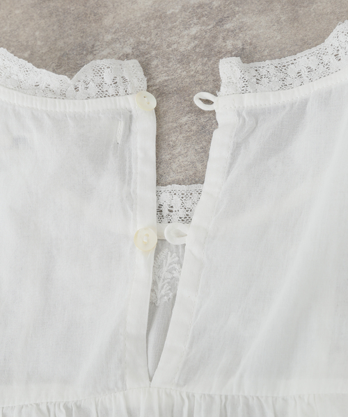 Fanaka(ファナカ)の「【WEB+りんくう店限定】 FANAKA / ファナカ リバーレースヨーク刺繍ブラウス(シャツ/ブラウス・レディース・ホワイト・FREE)」の5枚目の写真