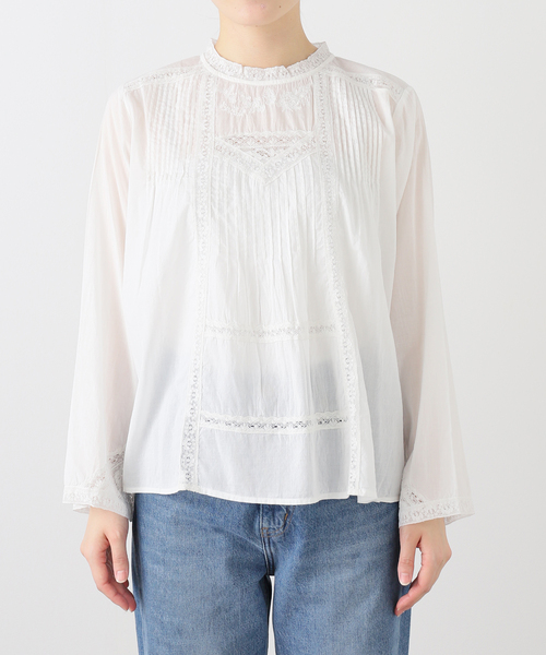 Fanaka(ファナカ)の「【WEB+りんくう店限定】 FANAKA / ファナカ リバーレースヨーク刺繍ブラウス(シャツ/ブラウス・レディース・ホワイト・FREE)」の9枚目の写真