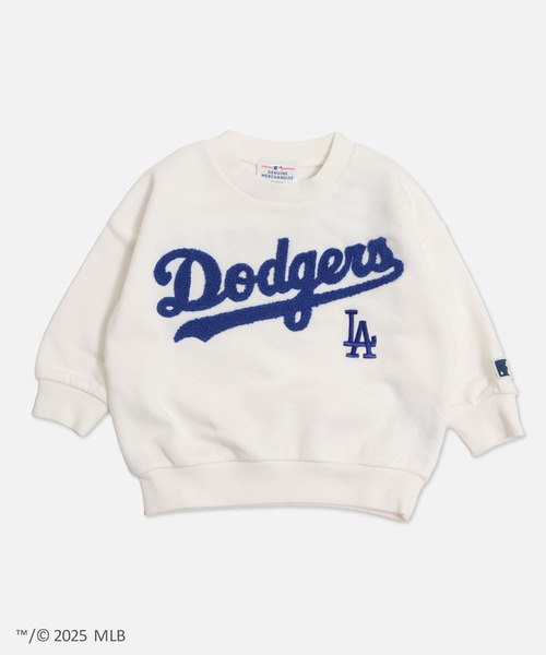 MLB(メジャーリーグベースボール)の「〈MLB〉刺繍ロゴ 裏起毛トレーナー(スウェット・キッズ・ホワイト/ブラウン/ブラック/グレー/クリーム・90cm/100cm/110cm/120cm/130cm/140cm/150cm/160cm)」の6枚目の写真
