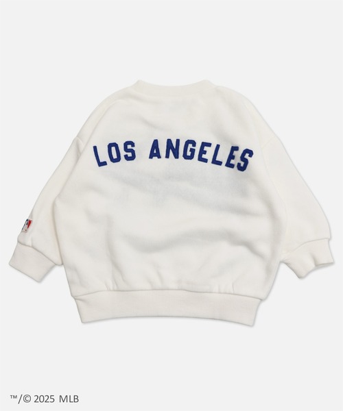 MLB(メジャーリーグベースボール)の「〈MLB〉刺繍ロゴ 裏起毛トレーナー(スウェット・キッズ・ホワイト/ブラウン/ブラック/グレー/クリーム・90cm/100cm/110cm/120cm/130cm/140cm/150cm/160cm)」の7枚目の写真