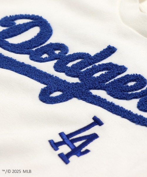 MLB(メジャーリーグベースボール)の「〈MLB〉刺繍ロゴ 裏起毛トレーナー(スウェット・キッズ・ホワイト/ブラウン/ブラック/グレー/クリーム・90cm/100cm/110cm/120cm/130cm/140cm/150cm/160cm)」の9枚目の写真