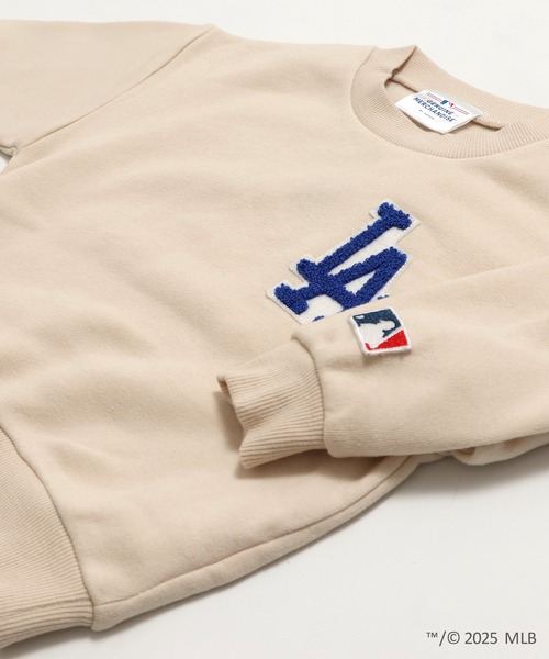 MLB(メジャーリーグベースボール)の「〈MLB〉刺繍ロゴ 裏起毛トレーナー(スウェット・キッズ・ホワイト/ブラウン/ブラック/グレー/クリーム・90cm/100cm/110cm/120cm/130cm/140cm/150cm/160cm)」の18枚目の写真