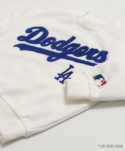 MLB(メジャーリーグベースボール)の「〈MLB〉刺繍ロゴ 裏起毛トレーナー(スウェット・キッズ・ホワイト/ブラウン/ブラック/グレー/クリーム・90cm/100cm/110cm/120cm/130cm/140cm/150cm/160cm)」の20枚目の写真