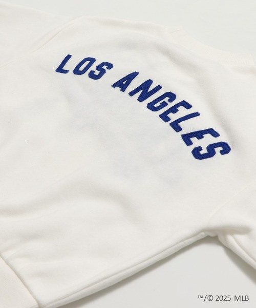 MLB(メジャーリーグベースボール)の「〈MLB〉刺繍ロゴ 裏起毛トレーナー(スウェット・キッズ・ホワイト/ブラウン/ブラック/グレー/クリーム・90cm/100cm/110cm/120cm/130cm/140cm/150cm/160cm)」の21枚目の写真