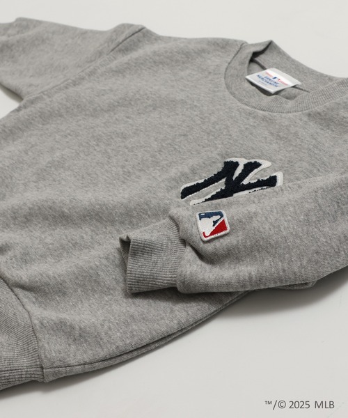 MLB(メジャーリーグベースボール)の「〈MLB〉刺繍ロゴ 裏起毛トレーナー(スウェット・キッズ・ホワイト/ブラウン/ブラック/グレー/クリーム・90cm/100cm/110cm/120cm/130cm/140cm/150cm/160cm)」の22枚目の写真