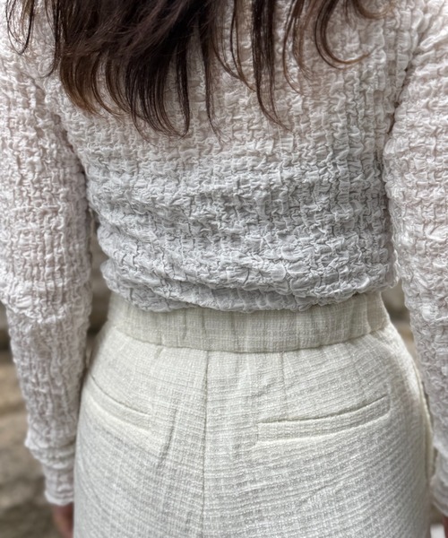 deux amour(ドゥーザムール)の「ツイードショートパンツ(その他パンツ・レディース・ホワイト/ブラック・MEDIUM)」の18枚目の写真