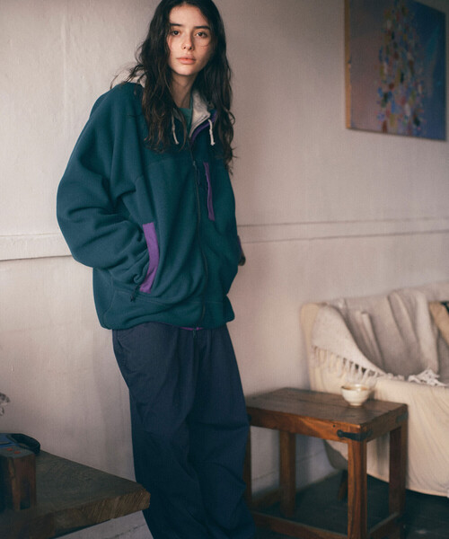 SEDAN ALL-PURPOSE（セダンオールパーパス）の「SEDAN ALL-PURPOSE | Fleece Full Zip Jacket MEN（その他アウター・メンズ・グリーン系その他/ブラウン・M/XL/L）」の2枚目の写真