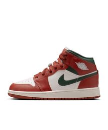 JORDAN BRAND(�W���[�_���u�����h)�̃G�A �W���[�_�� 1 MID �W���j�A�V���[�Y / Air Jordan 1 Mid Big Kids' Shoes DQ8423-105 Sail(�X�j�[�J�[)