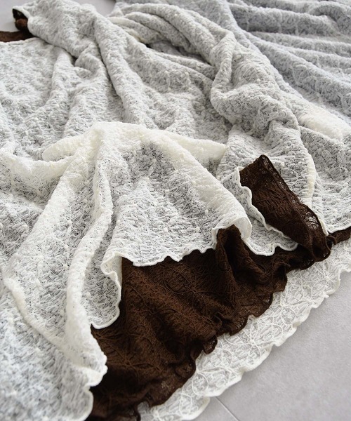 MISCH MASCH(ミッシュマッシュ)の「WEB限定 リバーシブル配色レーストップス(Tシャツ/カットソー・レディース・ブラウン系/ホワイト×ブラック・フリ-)」の15枚目の写真