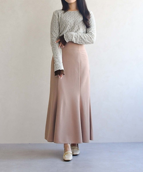 MISCH MASCH(ミッシュマッシュ)の「WEB限定 リバーシブル配色レーストップス(Tシャツ/カットソー・レディース・ブラウン系/ホワイト×ブラック・フリ-)」の13枚目の写真