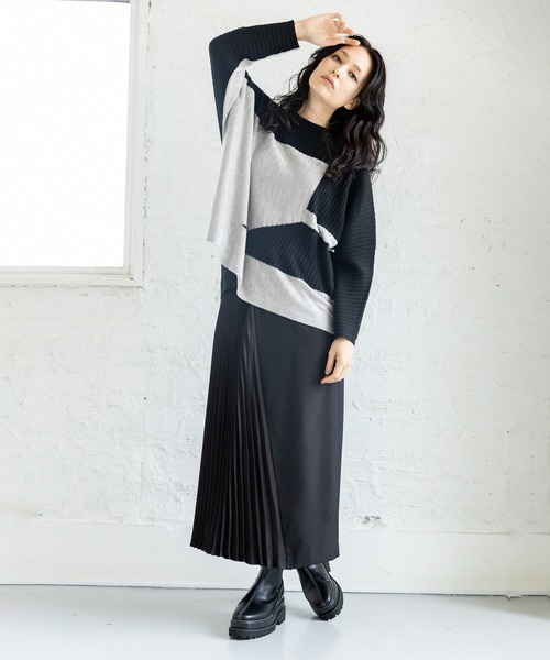 切替プリーツスカート（スカート）｜OSMOSIS（オズモーシス）の